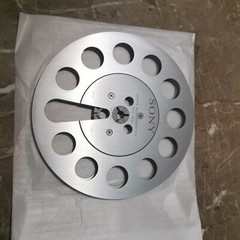 One pair silvery TAPE REEL Sony 7&Prime; inch Light Metal Aluminum Take Up Reel