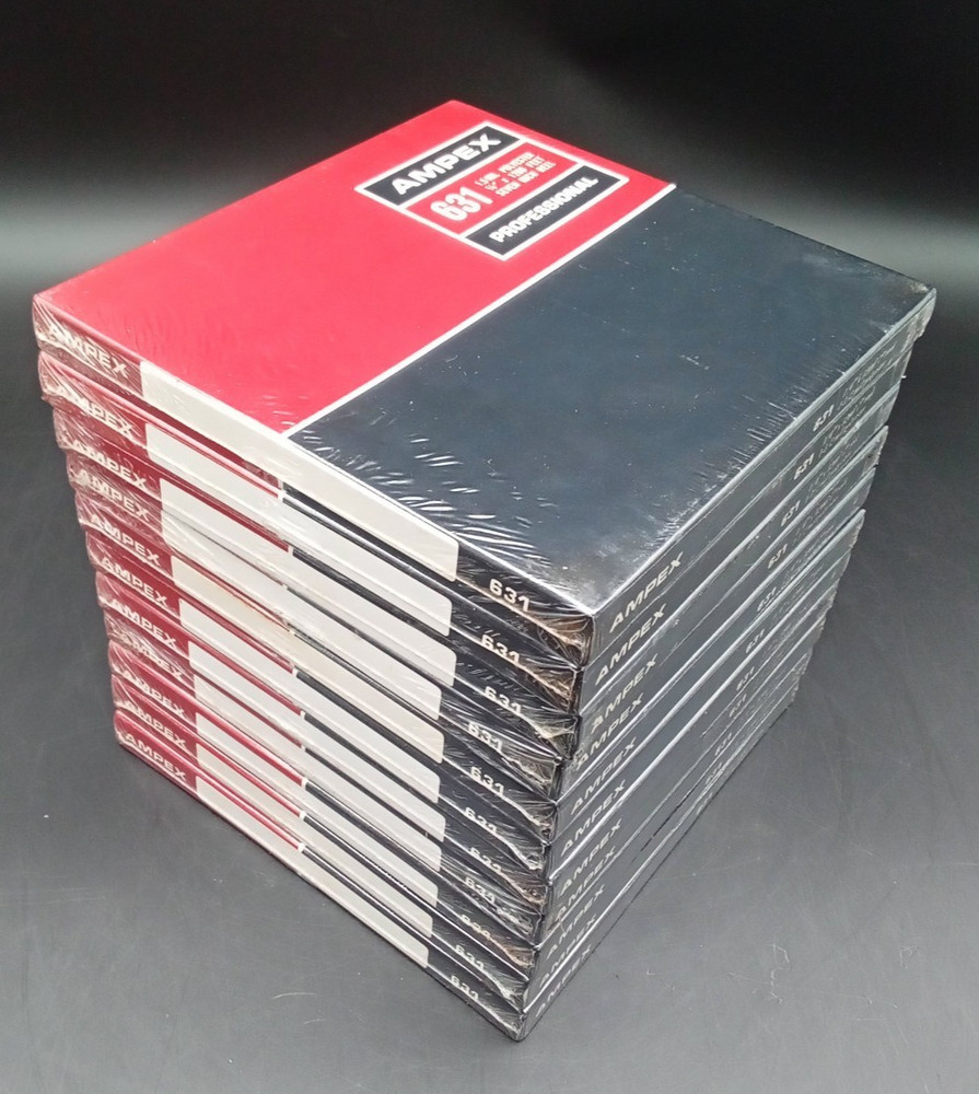 AMPEX 631 Reel to Reel Professional Recording Tape (lot of 11) 7&Prime; Reel ~ Sealed