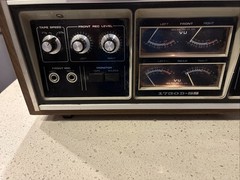 Akai 1730D-SS Quad Reel to Reel w/ Wood Case – Powers On – Spins Needs Service