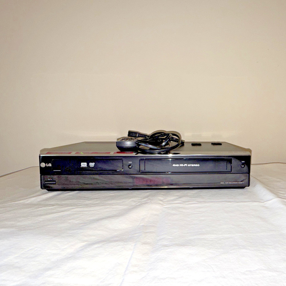 LG RC897T DVD/VCR Recorder 4-Head Hi-Fi HDMI 1080p Tested Works w/ Power Cord