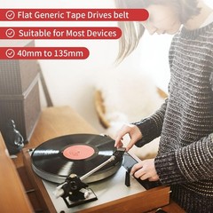 High-Performance 3MM Flat Belt Set for Cassette Tape Recorders – 50 Pieces