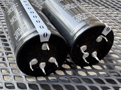 2 New 15000 uf 80v CDM Main Filter Capacitors 40mm x 80mm
