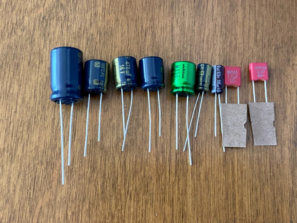 Pioneer PL-200 Speed Repair Kit Capacitor Upgrade High-Quality Turntable Recap