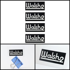 OHM Walsh 2 Speakers logo badge Sticker Decal waterproof 52mm(2.04&Prime;)X23mm(0.90&Prime;)