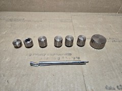 Vintage Sony HP-219A Compact stereo Parts Set of 4 OEM Knobs and a Spindle