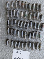 Lot of 50 Vintage 6BA6 Vacuum Tubes – Mixed Brands – As Is No Returns