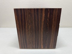 STANNY Rosewood Cassette Cabinet Wood Holder Japan Holds 117 Tapes – Excellent