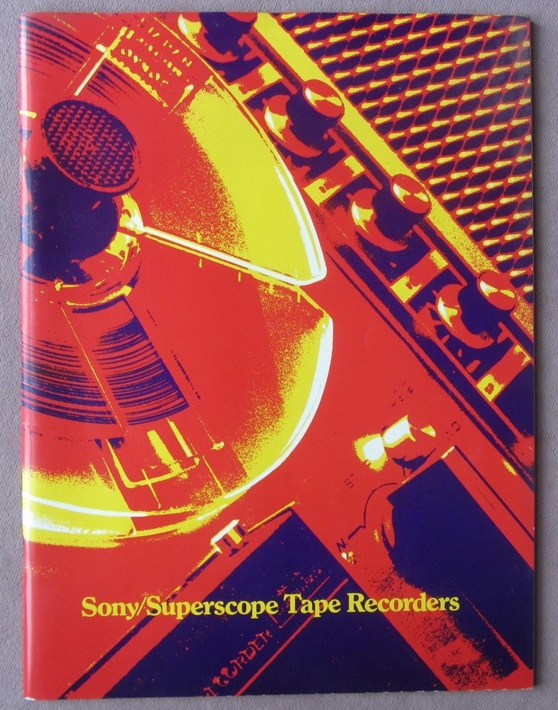 Orig 1969 Sony Superscope Tape Recorders Stereo Tape Deck Reel to Reel Catalog