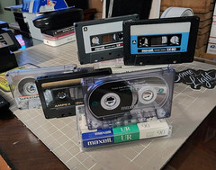 5 LOT🎧Blank CASSETTE TAPE⚡Maxell 2x LN60, 1x UR90, AMPEX GMII90, LN30⭐Pre-Owned