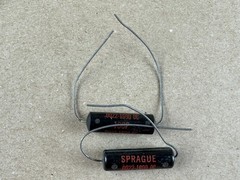 2 NOS Vintage 160P Sprague .0022 uf 1600v Black Beauty Capacitors Guitar Tone