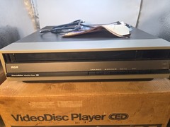 RCA SJT 100 CED SelectaVision VideoDisc Player Matching Box Manual Tested Works