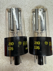 RAYTHEON 5Y3GT Rectifier Tube Matching Pair NOS NIB
