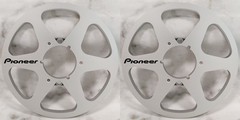 One Pair 10.5 » gold Pioneer Tape reel High Quality Aluminum Take Up Reel