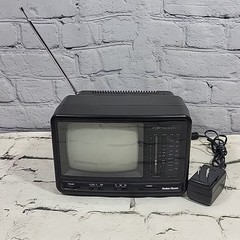 Memorex Radio Shack Portavision Portable 5&Prime; TV Television AM/FM Radio Battery