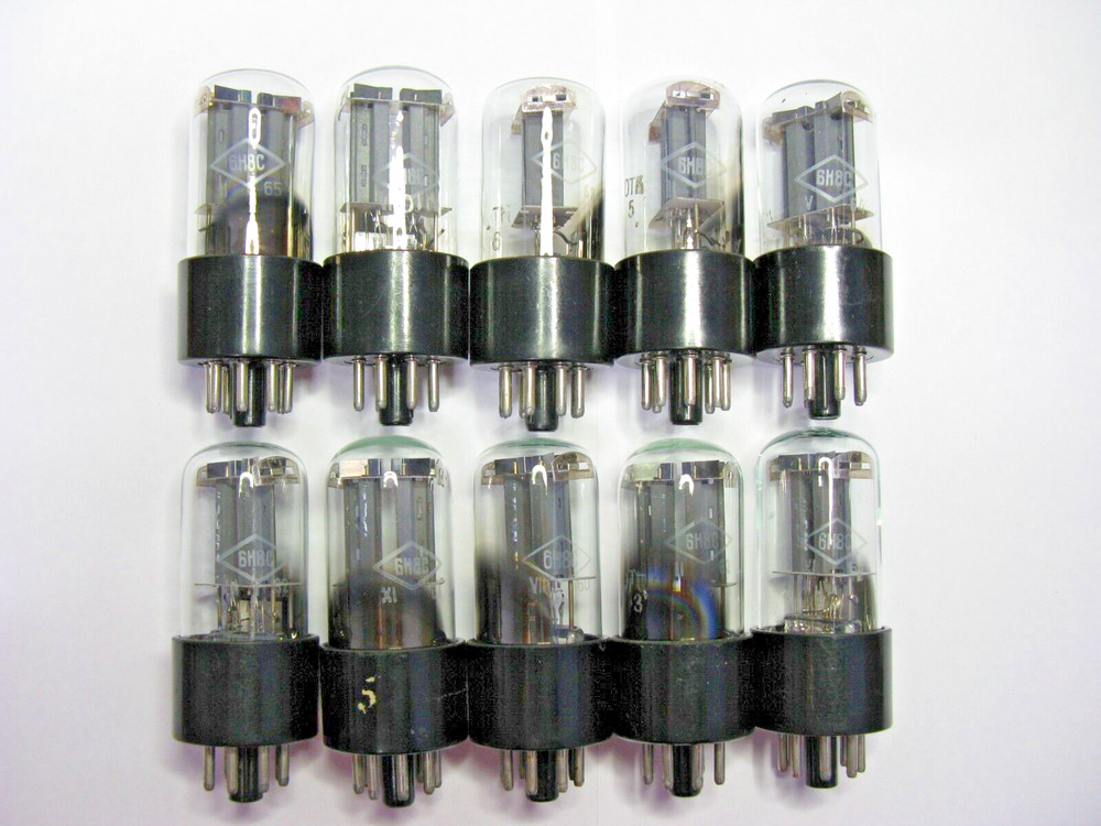 10x 6N8S / 6H8C / 6SN7GT / 6N8P FOTON 1960&rsquo;s NOS TUBES / VALVES / RÖHRE