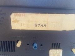 RCA Vintage 1960s Miniature Cabinet Television Model AM100L