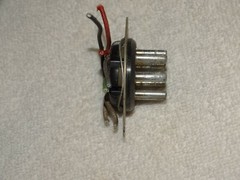 1-Vintage Male Flush Mount Amphenol Plug 7-pin, Baldwin Hammond