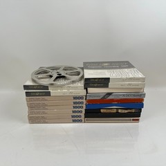 (Lot of 18) x4 Ampex Gold Crest 7&Prime;x 1/4” Reels, x6 1800, Scotch, Memorex, TDK 3M