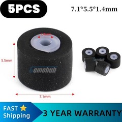 5PCS 7.1*5.5*1.4mm Tape Recorder Pinch Roller Wheel Rubber Pressure Belt Pulleys
