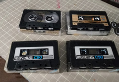 4 LOT Blank CASSETTE TAPE🎧Maxell XL IIS 90, XL II 100 & 2x UD XL C90💎Pre-Owned