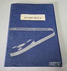 OTARI MX-5050 MKIII 4 Track Instruction & Maintenance Manual Original « CLEAN »