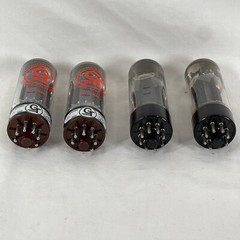 2 Groove Tubes GT-E34Ls + 2 Shugang E34L Power Tubes VTG – Tested – EXCELLENT