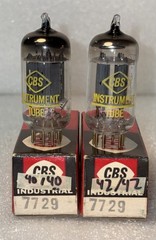 Matched Pair CBS 7729 Gold Pin 12AX7 Vacuum Tubes Amplitrex Strong NIB RARE