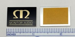 Monitor Audio Speaker Badge Logo Custom Made Aluminum