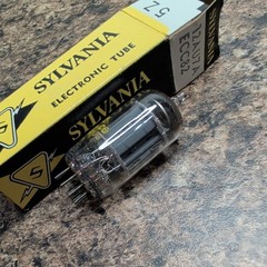 Sylvania 12AU7A ECC82 Grey Plate O-getter Vacuum Tubes NOS Item #1345
