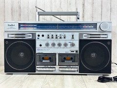 Toshiba RT-S87 BomBeat Double Radio Cassette Recorder Boombox Vintage 1980 Used