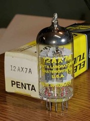 12AX7A/ECC83 Tungsram « Penta Lab » NOS/NIB MaxiPreamp2/TV7 tested
