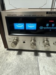 Gorgeous Very Rare Champagne Face Pioneer SX-727 Stereo Receiver 100% Working
