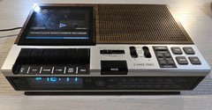 Vintage GE 7-4956B FM/AM Clock Radio Cassette Player Recorder- Tested READ