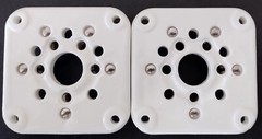 5 pin ceramic tube socket 3-500Z 4-400C 5867A 4-125A (2 )TWO pcs USA seller