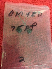 CM4ED CDE CAPACITOR Mica Capacitors MICA 75 PF 2 PCS NOS
