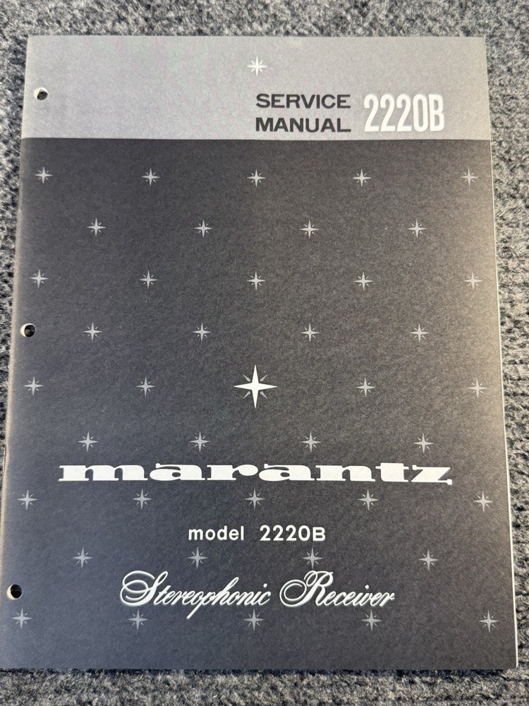 Marantz Model 2220B Stereophonic Receiver Service Manual *Original*