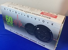 Audiovox SC-1 5” Dual Cone Stereo Speakers 60 Watt Pair NOS