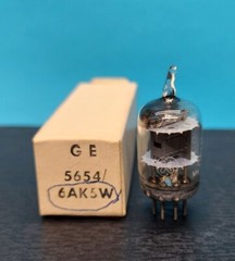 1- GE 6AK5W 5654 EF95 Vacuum Tube NOS/NIB Tested