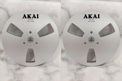 New One Pair Sliver Akai 7 » tape reel Light Metal Aluminum Take Up Reel