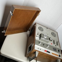 Akai X-1800SD Reel to Reel 8 Track Recorder Super Deluxe + 4 Reels TESTED READ