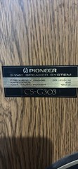 Pioneer CS-G303 3-Way Speaker System Tested Sounds Great EXCELLENT CONDITION