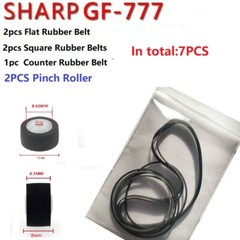 Rubber Tape Drive Belt & Pinch Roller Set for Sharp GF-777 Gf-700 Gf-800 Walkman