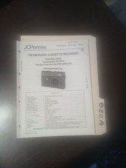 JC Penney 3880 Service Manual Original Repair Book FM AM Radio Tape Recorder