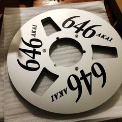 1 Pair AKAI646 silvery 1/4&Prime; 10.5&Prime; aluminum Tape Reel NAB.HUB For Tape Recorders
