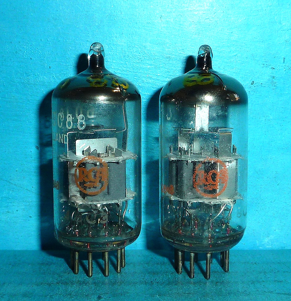2 Amperex Holland 6DJ8 / ECC88 Tubes for RCA Matched D/C&rsquo;s Tested`