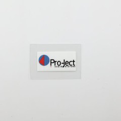 Pro-Ject Turntable logo badge Sticker Decal waterproof 31mm(1.22&Prime;)X16mm(0.63&Prime;)