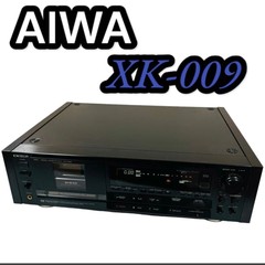 Junk AIWA EXCELIA XK-009 Stereo Cassette Deck Black