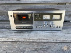 Vintage Akai CS-703D Stereo Cassette Deck. Clean. PARTS ONLY. READ