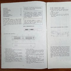 VINTAGE TEAC EQA-5 GRAPHIC EQUALIZER OWNER&rsquo;S/SERVICE MANUAL