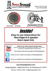 JL Audio 13W7D1.5 13W7 Subwoofer 13.5&Prime; Speaker Foam Edge Repair Kit (Pair)